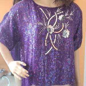 Vintage Sequin Top